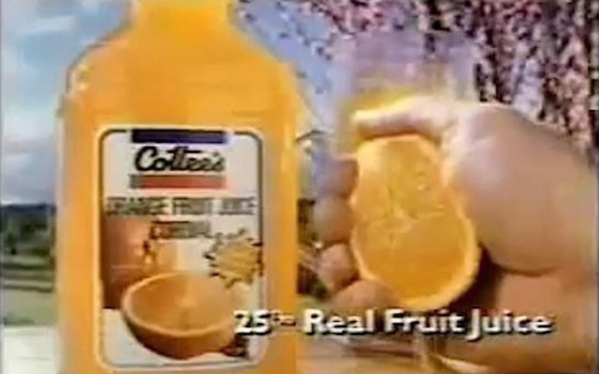 “My Dad Picks The Fruit”: Cottee’s Ad