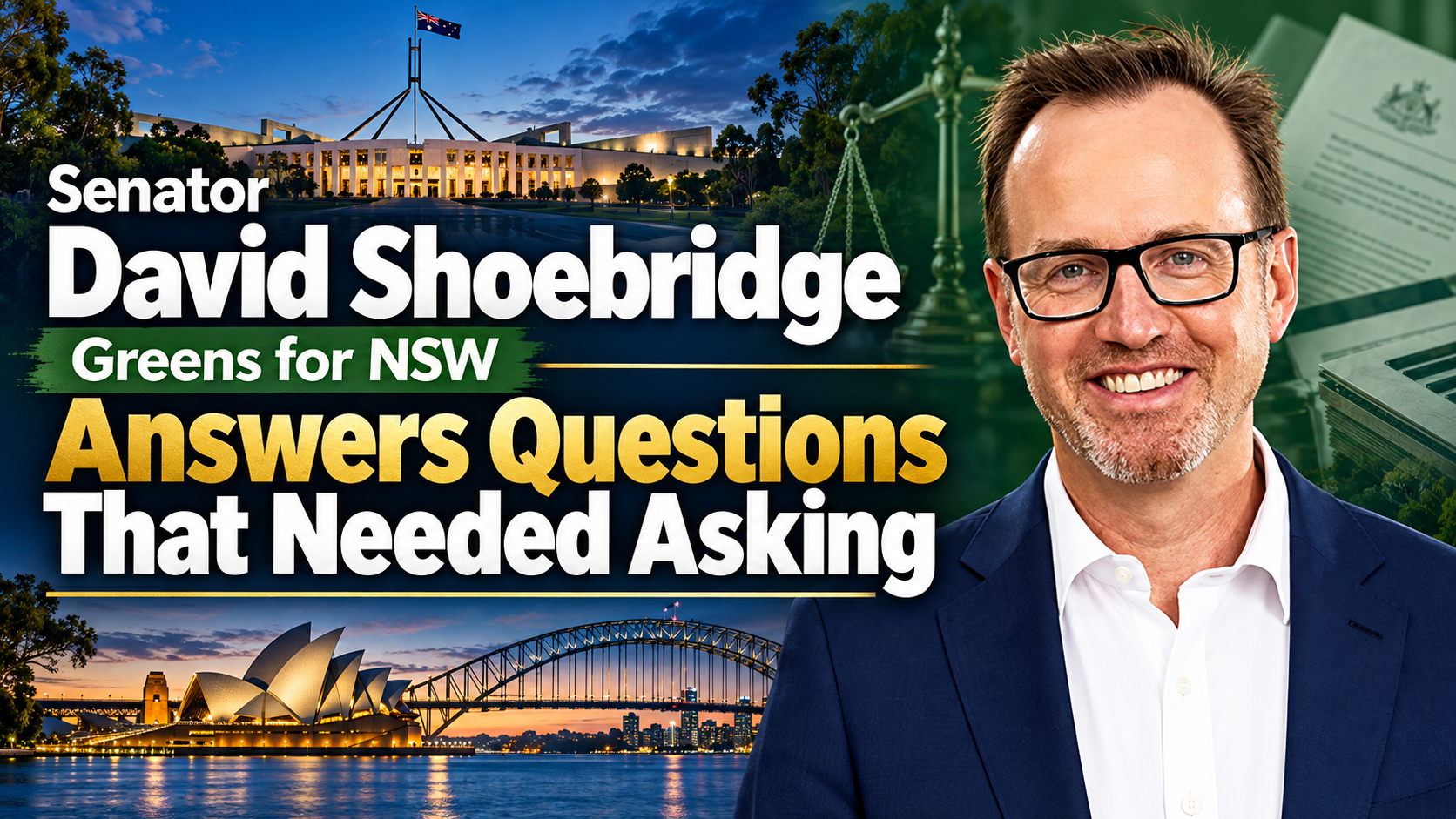 Community Forum: Senator David Shoebridge, Federal Greens For NSW